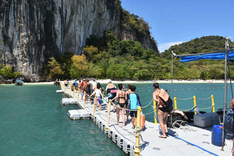 Krabi: Odisseia pelas ilhas Hong e Paraíso em lancha rápidaPasseio turístico