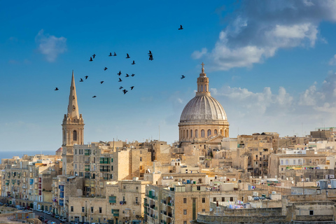 La Valletta Tour privato guidato in inglese, francese o italianoPunto di incontro: Hotel Castille