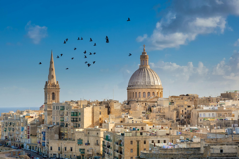 Visita guiada particular a Valletta em inglês, francês ou italianoPonto de encontro: Hotel Castille