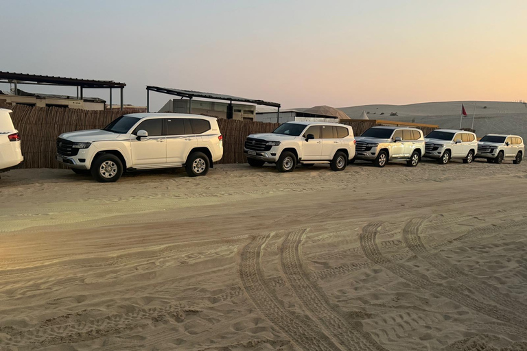 Doha Safari :ATV Quadbike, Sandboarding, Camel & Inland Sea. Shared Tour With Dune Bashing Sandboarding Inland sea