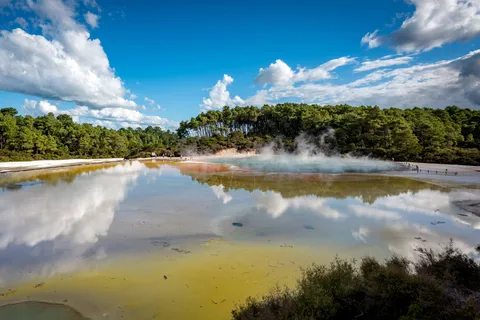 Auckland'dan: Wai-O-Tapu & Polynesian Spa Rotorua Günübirlik Turu