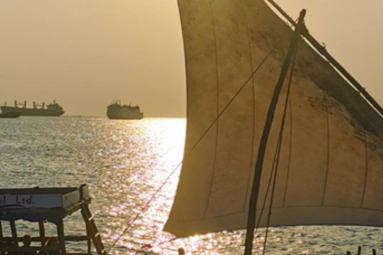 Stone town: Private Sunset Cruise with Local Music & Snacks Shared Tour with Hotel pick up and drop-off in Stone town
