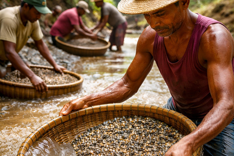 Colombo: Ratnapura Gem Mine Tour with Waterfall Visit