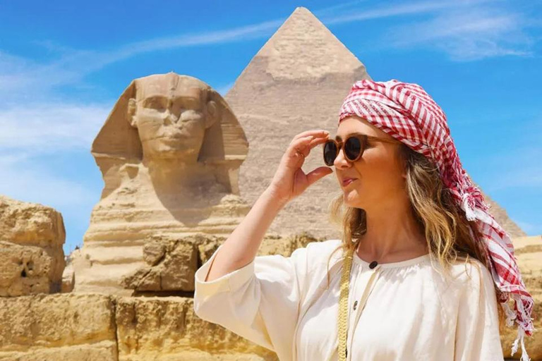 Viaggio privato All-Inclusive Piramidi di Giza, Memphis e SaqqaraTour privato senza biglietti d&#039;ingresso