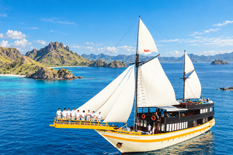 Labuan Bajo: 3-Day Komodo Sailing Luxury Boat with All Fees Deluxe Boat - Private Standar Room (2pax/room)