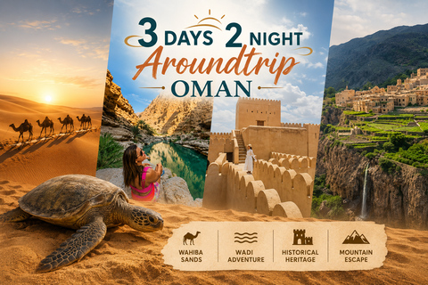 Muscat: 3-Day Oman Highlights Tour – Beach, Desert, Mountain