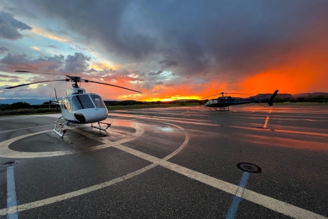 Coucher de soleil sur le Mogollon Rim - 80 Mile Helicopter Tour in SedonaSiège standard