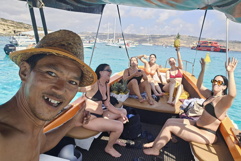 Von Cirkewwa aus: Comino und Blaue Lagune Private Bootstour