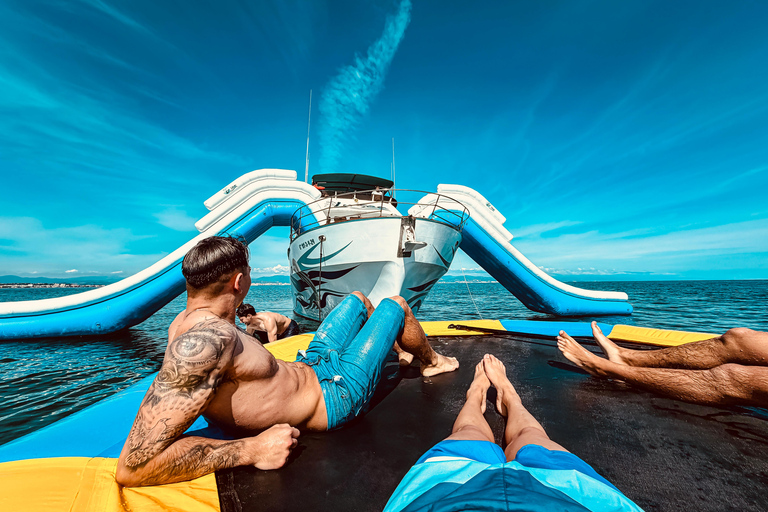 Boat Adventure: XXL Slides, Snorkeling, Activities, Lunch, and Pickup Boat Adventure: XXL Slides, Snorkeling, Activities, Lunch, and Pick-Up