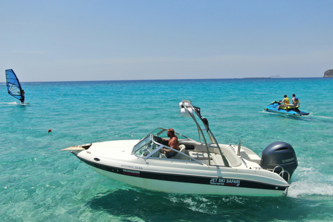 Plage de Falassarna : Croisière privée en petit bateau dans la lagune de BalosPlage de Falassarna : croisière privée en petit bateau dans la lagune de Balos