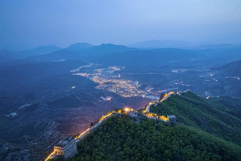Beijing Gubei Water Town & Illuminated Great Wall Night Tour