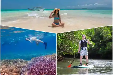 Ishigaki: Mangrov SUP veya Kano & Phantom Adası Şnorkelli Yüzme