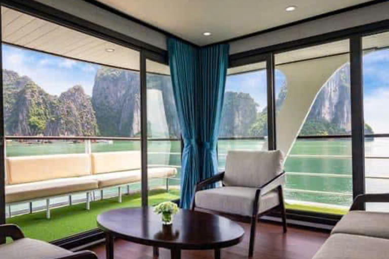 From Hanoi: Ha Long Bay Private Charter VIP Cruise| Luxury Sharing Transfer + Premium Day Cruise (Non-Charter)