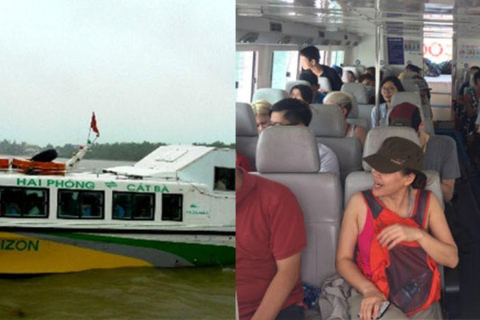 Bus transfer from Cat Ba to Hanoi