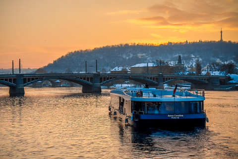 Prague : croisière de 50 mn en soirée