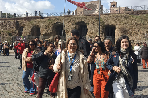 Rome : Visite à pied du Colisée, du Palatin et du Forum romainVisite de groupe en Allemagne