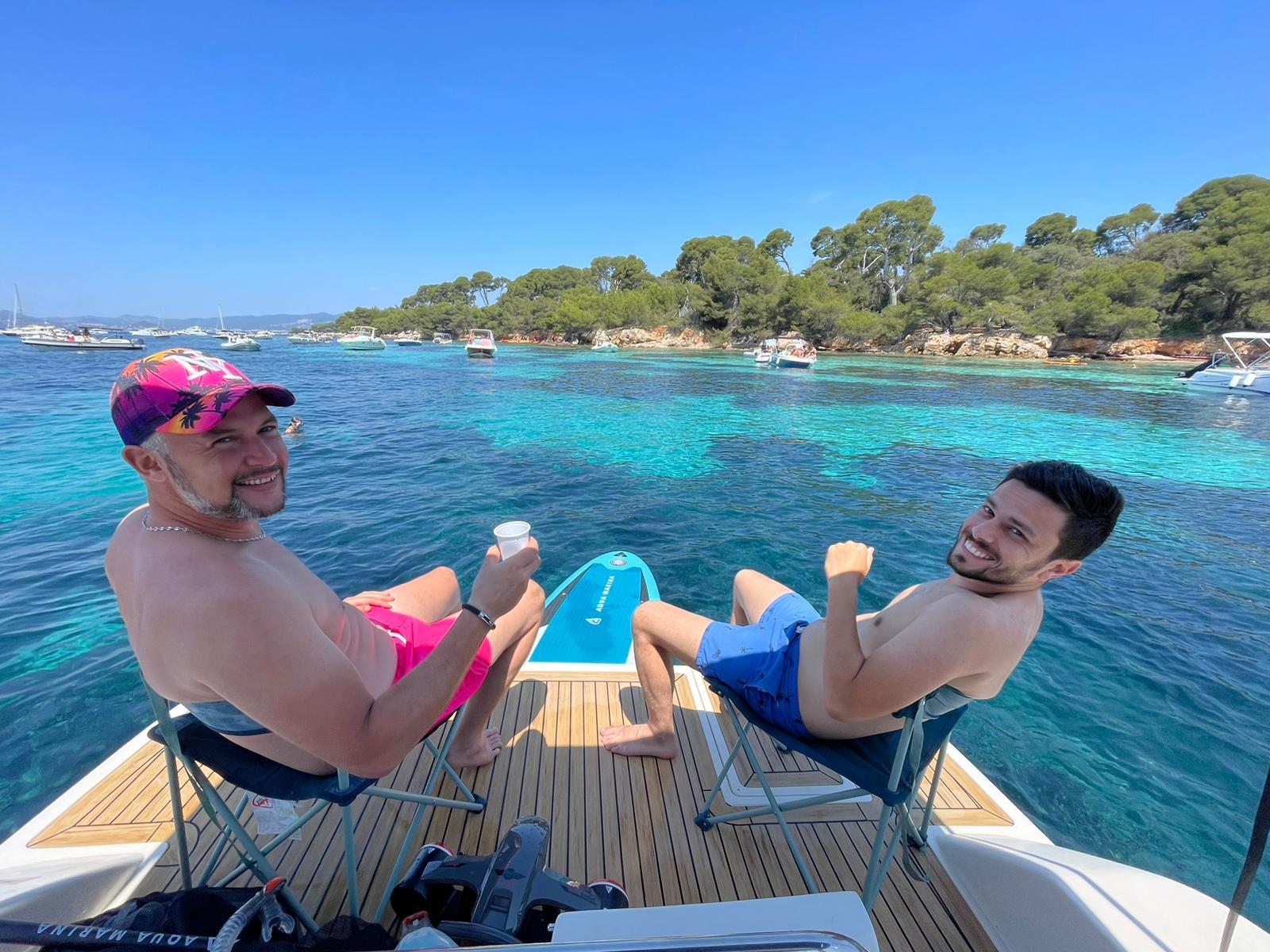 Mandelieu: Besuch und Aperitif mit dem Privatboot
