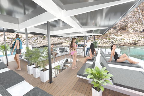 Kissamos : Croisière en catamaran de luxe au coucher du soleil à Balos et GramvousaBillet VIP