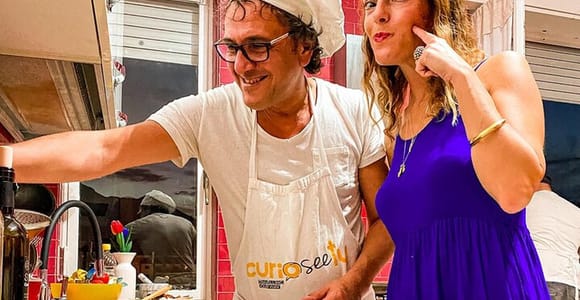 Palermo Rooftop Cooking Class with Full Meal, Wine & Stories