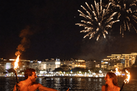 Cannes: Fireworks Stand-Up Paddleboard Tour