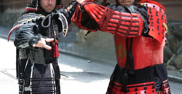Kyoto: Men&#39;s Armor Rental (Kyoto Kimono Rental CHAMATSU)
