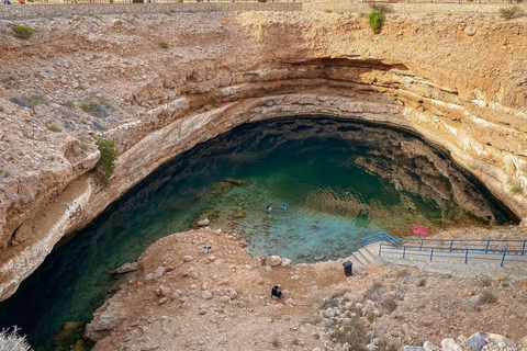 Shared Wadi Shab, Bimmah Sinkhole & Fins Beach