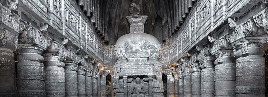 Au départ de Pune : Visite guidée d'Ajanta, des grottes d'Ellora et d'Aurangabad