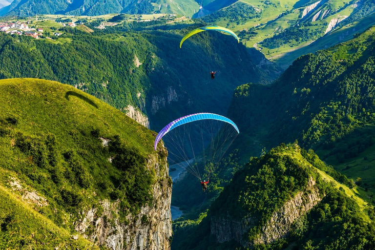 Tbilisi: Gudauri Paragliding and Aragvi Rafting & Day Tour