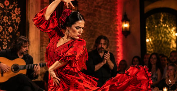 Málaga: Intimate Flamenco Show with Wine & Tapas