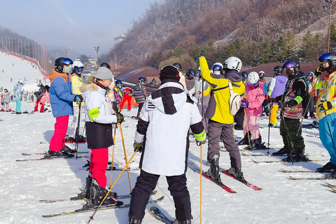 Elysian Ski Day Tour (Ski & Snow Board Full Package) SKI_Depart From Dongdaemun H&C Park station Exit 11