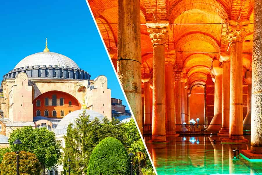 Kombi: Tickets ohne Anstehen für Hagia Sophia & Cisterna Basilica. Foto: GetYourGuide Kombi: Tickets ohne Anstehen für Hagia Sophia & Cisterna Basilica. Foto: GetYourGuide