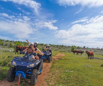 Split: Dalmatian Hinterland Quad Tour, Swimming & BBQ Lunch