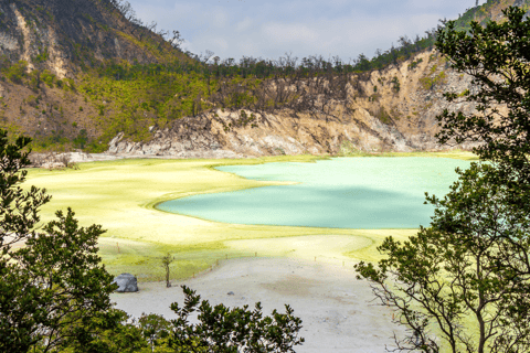 Jakarta : Circuit des lacs du cratère blanc volcanique et des plantations de thé