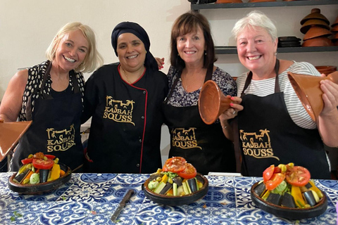Agadir : Cours de cuisine marocaine - Visite du marché, préparation et dégustationAgadir : Cours de cuisine marocaine - Visite du marché, préparation et dîner