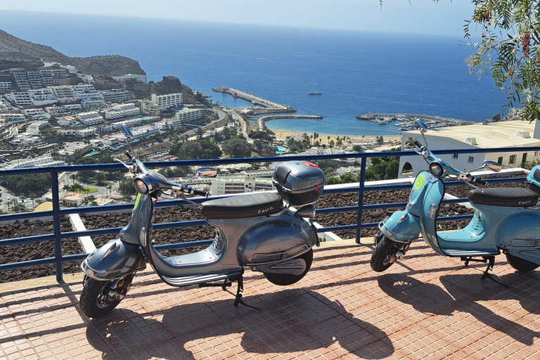 Maspalomas en Las Palmas: elektrische vintage scooter te huurElektrische bromfiets te huur 1 week