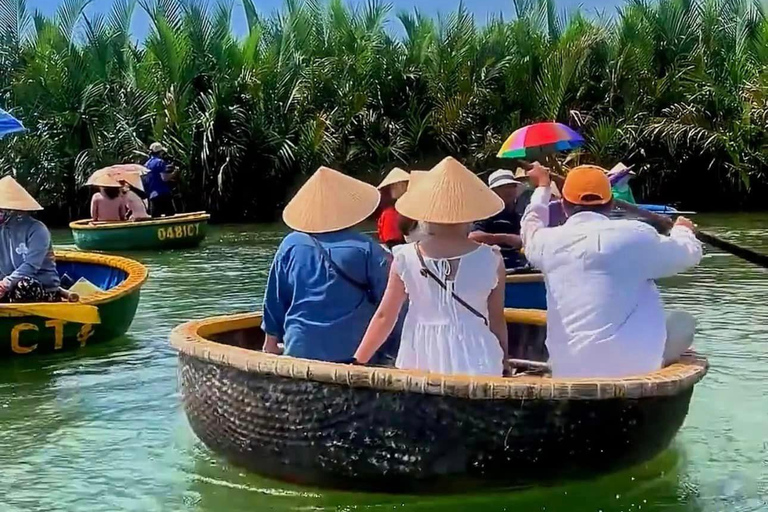 Da Nang/Hoi An: Tour in barca sul fiume del cocco e Festival delle LanterneAutista privato e auto