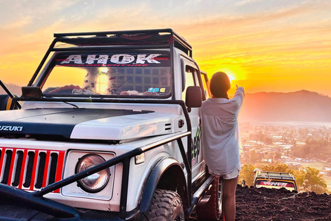 Batur Sunrise Jeep Tour, Waterfall and Riceterrace & Swing Batur Sunrise Jeep Tour Only ( without transport)
