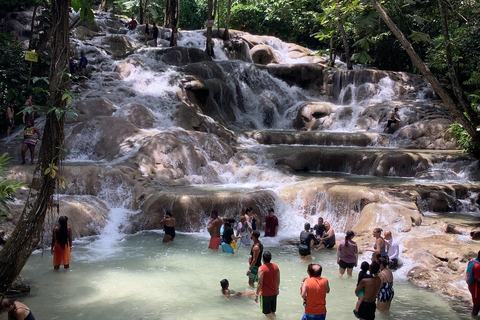 Montego Bay: Dunn&#039;s River Falls and White River Tubing Combo