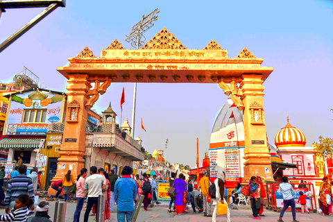 Depuis Delhi : Excursion privée d'une journée à Haridwar et Rishikesh