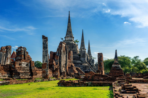 Vanuit Bangkok: Ayutthaya must-visit tempels met caféPrivétour