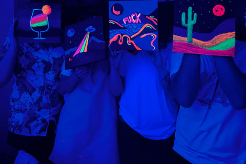 Antalya: Neon Painting Workshop - Art That Glows in the Dark