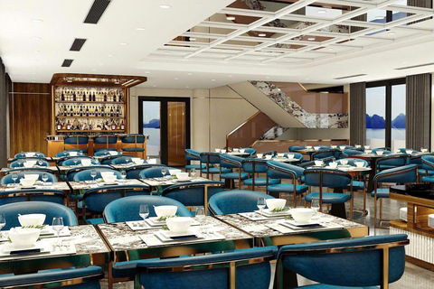 Leona 5 stars cruise explores Ha Long Bay extremely safely Leona 5 stars cruise explores Ha Long Bay:Pick up from Hanoi