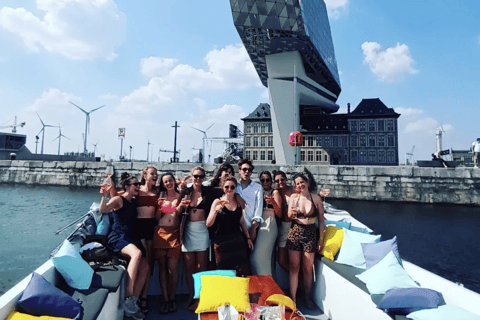 Amberes: Paseo en barco privado con aperitivo