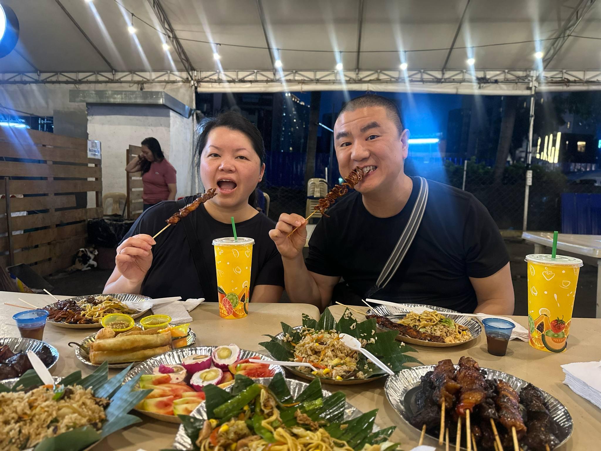 Makati Street Food Tour, Abschluss mit Blick auf die Stadt von der Dachterrasse