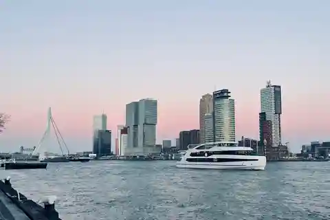 Rotterdam : Croisière estivale en soirée avec spectacle
