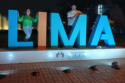 Entdecke den Zauber Limas bei Nacht: Parque de las Aguas+Barranco+Miraflores