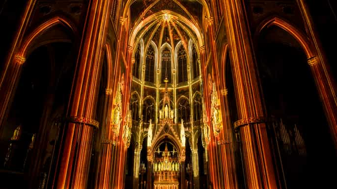 Vienna: Light of Creation Votive Church Immersive light show