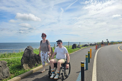 un voyage en fauteuil roulant sur l&#039;île de Jeju (WHEELCHAIR TOUR)