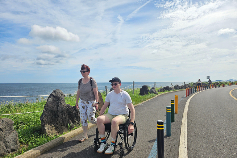 un voyage en fauteuil roulant sur l&#039;île de Jeju (WHEELCHAIR TOUR)