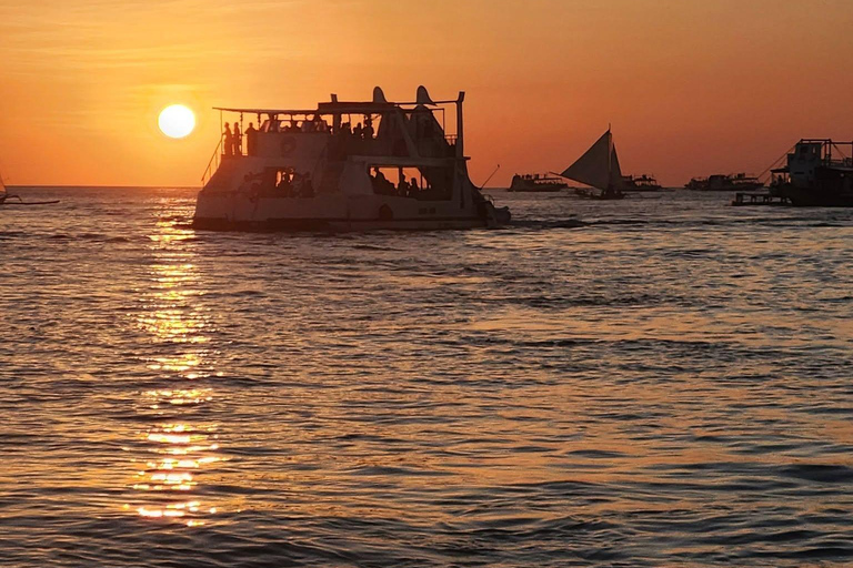 Boracay: Shared Trimaran Ocean Party with Live DJ Onboard